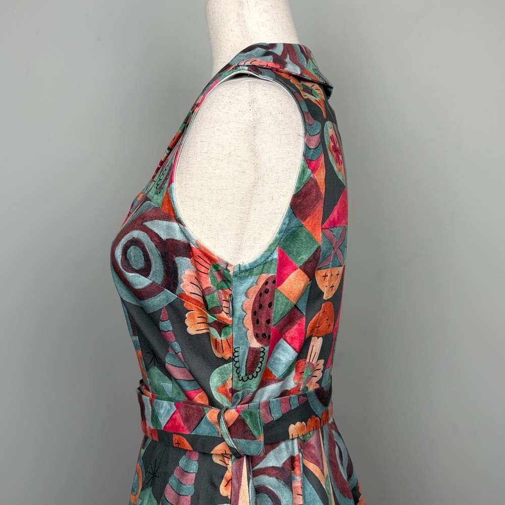 Miss Lulo Jani Modernist Art Vintage/Retro Inspired Dress SZ S - Picture 5 of 13